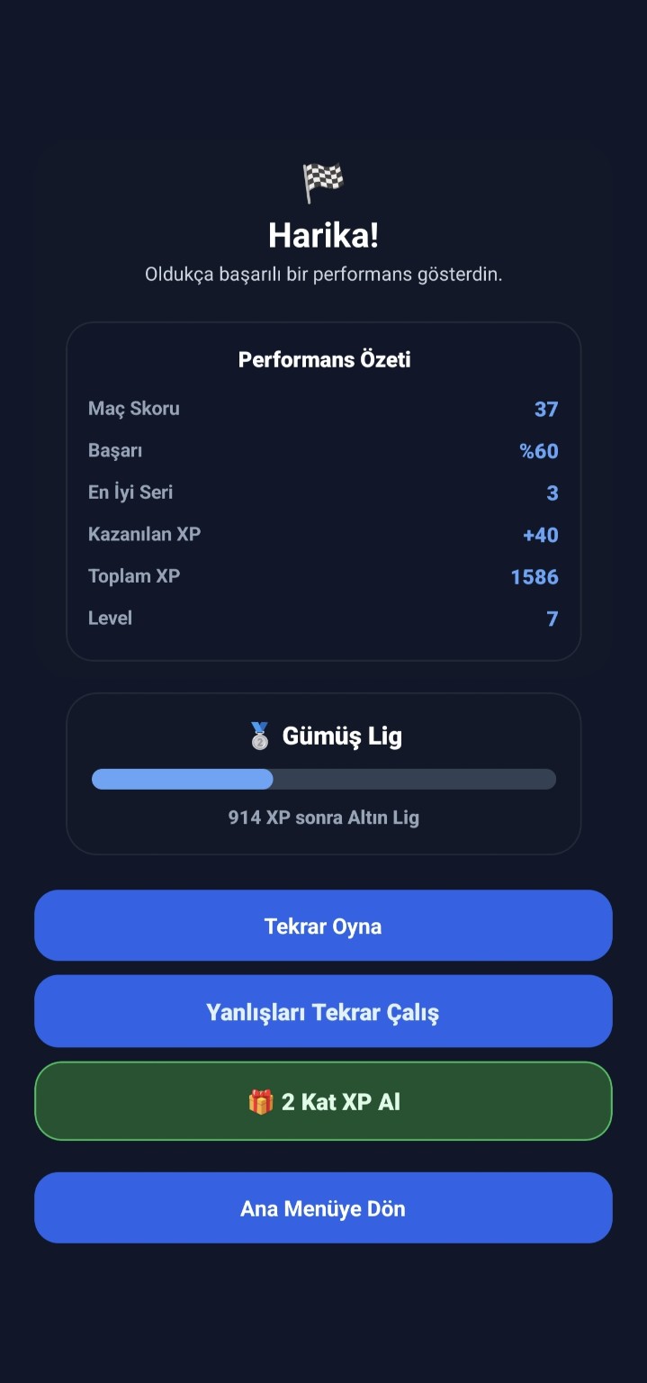 FlagNova sonuç ekranı